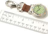 Field & Stream Camp Master Green Dial Multi-Function Compass Leather Pocket Watch