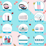 Kids Washable 21 Pcs Makeup Toy Set Girls Toys;  21 Pcs Makeup Toy Set;  Christmas Birthday Gift;  Blue