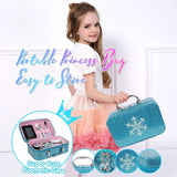 Kids Washable 21 Pcs Makeup Toy Set Girls Toys;  21 Pcs Makeup Toy Set;  Christmas Birthday Gift;  Blue