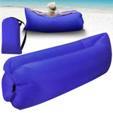 Inflatable Lounger Air Sofa Lazy Bed Sofa Portable Organizing Bag Water Resistant for Backyard Lakeside Beach Traveling Camping Picnics