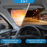 2 IN 1 Anti Glare Auto Sun Visor Day Night Driving HD Clip Sun Shield Blocker Anti Dazzle UV Filtering Shading Mirror