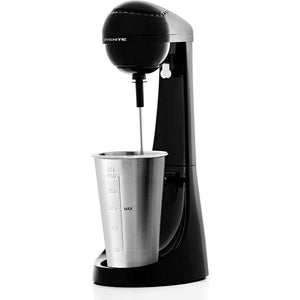 Ovente Classic Milkshake Maker Machine 2 Speed with 15.2 oz Stainless Steel Mixing Cup Compact & Easy Clean Drink Mixer Blender for Malted Milk ,Soft Ice Cream, and Protein Shakes, Black MS2070B