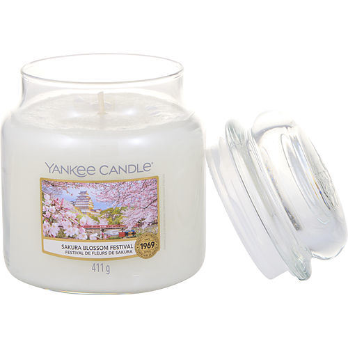 YANKEE CANDLE by Yankee Candle SAKURA BLOSSOM FESTIVAL SCENTED MEDIUM JAR 14.5 OZ