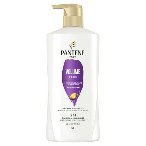 PANTENE PRO-V Volume & Body 2in1 Shampoo + Conditioner;  17.9 oz