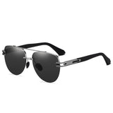 Polarized Men's Large Frame Frameless Sunglasses