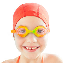 Colorful Kids Goggles with Case, Tropical