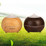 Mysterious Essential Oil Humidifier Natural Oak Design With Easy Remote