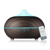 Mysterious Essential Oil Humidifier Natural Oak Design With Easy Remote