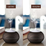 Mysterious Essential Oil Humidifier Natural Oak Design With Easy Remote