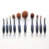 Beauty Experts Set of 10 Oval Beauty Brushes